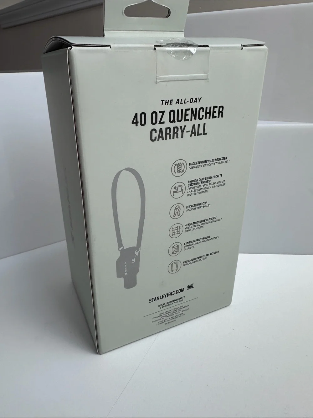 Stanley The All Day 40 oz Quencher Carry All NIB Rose